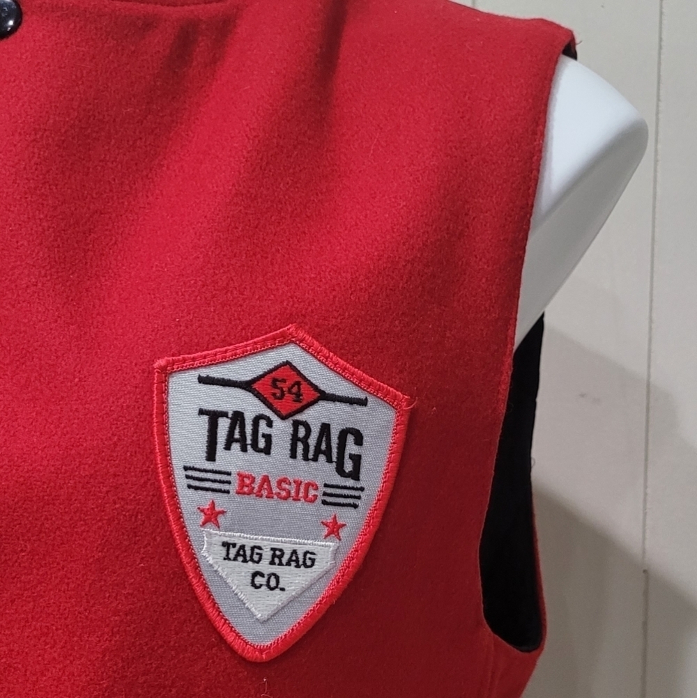 Tag Rag Red Varsity Vest 34" Chest - Picture 3 of 8